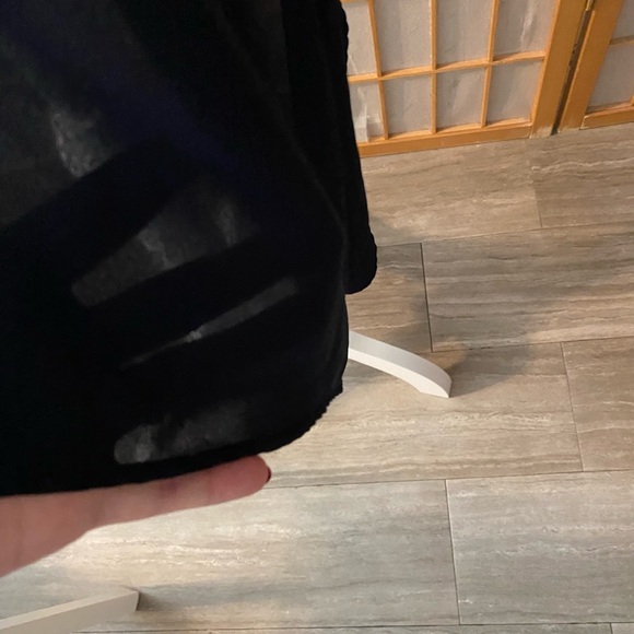 Philosophy Navy Blue Sleeveless Asymmetric Tunic Tank Blouse Top Size Small - Picture 2 of 5